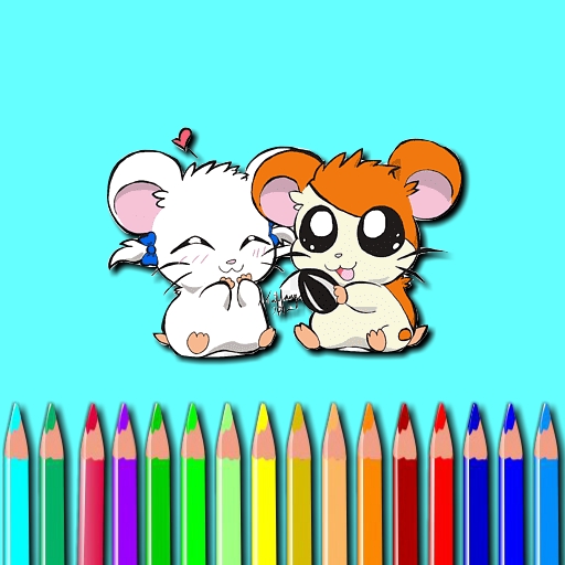 Hamster Coloring Book