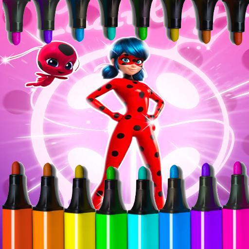 Miraculous Ladybug Coloring Game