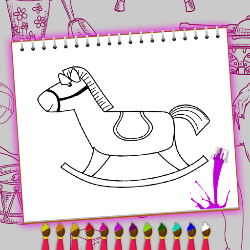 Coloring Book: Toy Shop