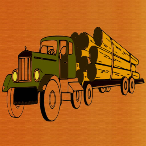 Logging Trucks Coloring